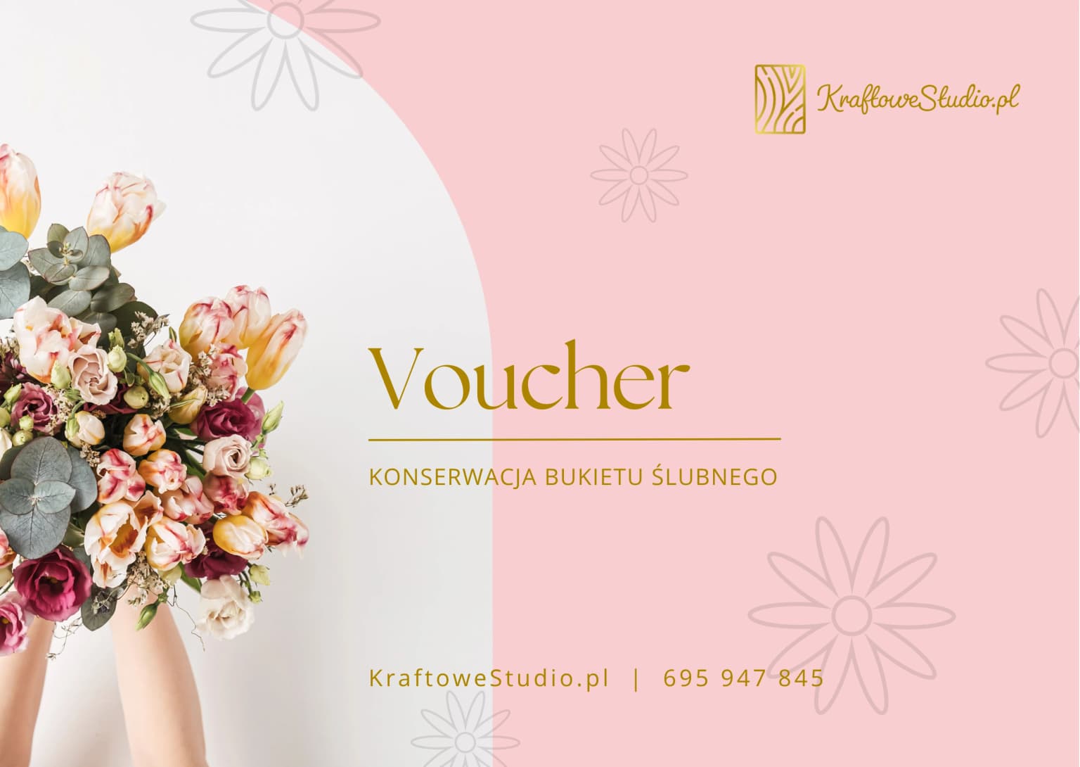Voucher na konserwację bukietu ślubnego