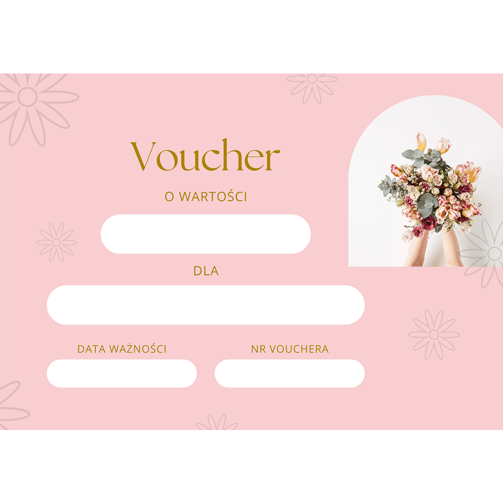 Voucher na konserwację bukietu ślubnego